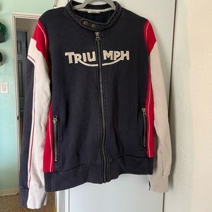 Vintage Triumph Zip-up sweatshirt, men’s XL